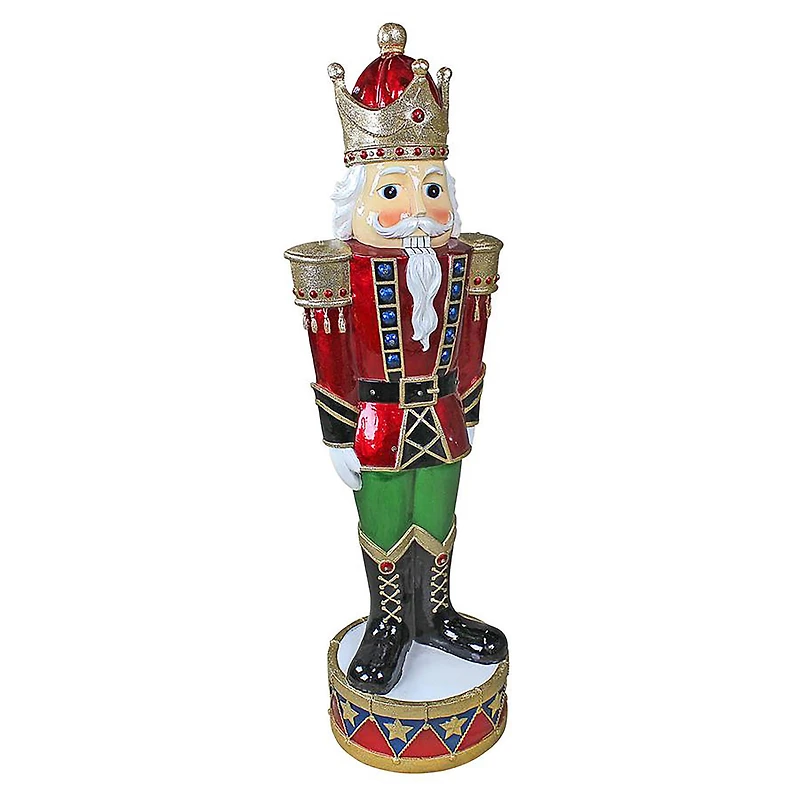Design Toscano 36" LED Lit Holiday Nutcracker Statue