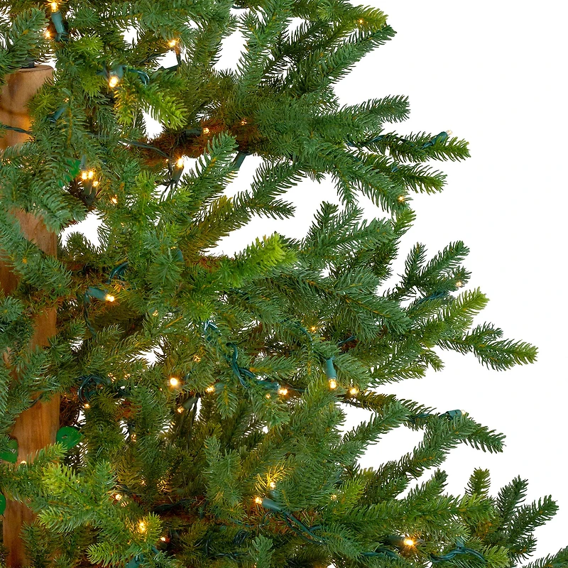 6.5ft. Pre-Lit Full North Pine Artificial Christmas Tree, Clear LED Lights