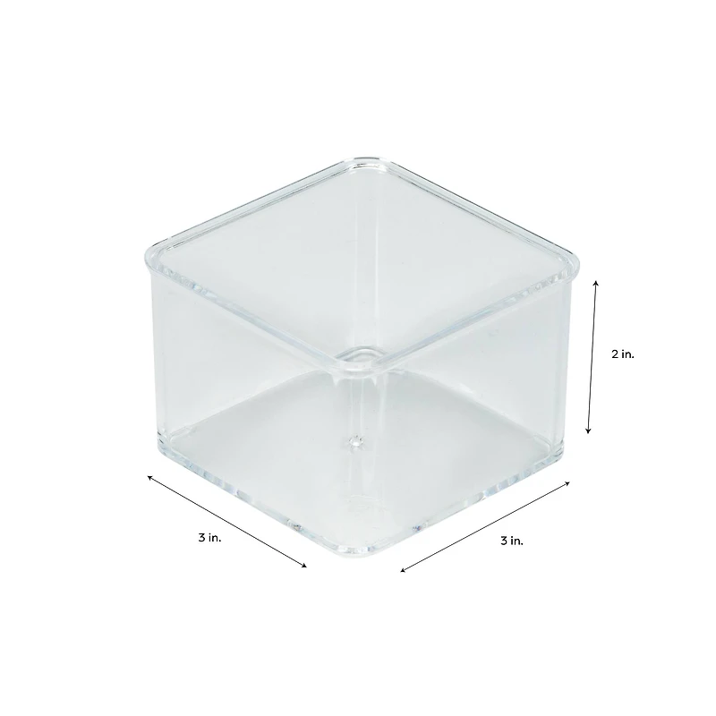 Simplify Small Square Clear Drawer Organizer