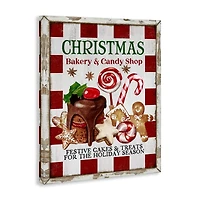Stupell Industries Christmas Bakery & Candy Canvas Wall Art