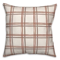 Holiday Plaid Throw Pillow