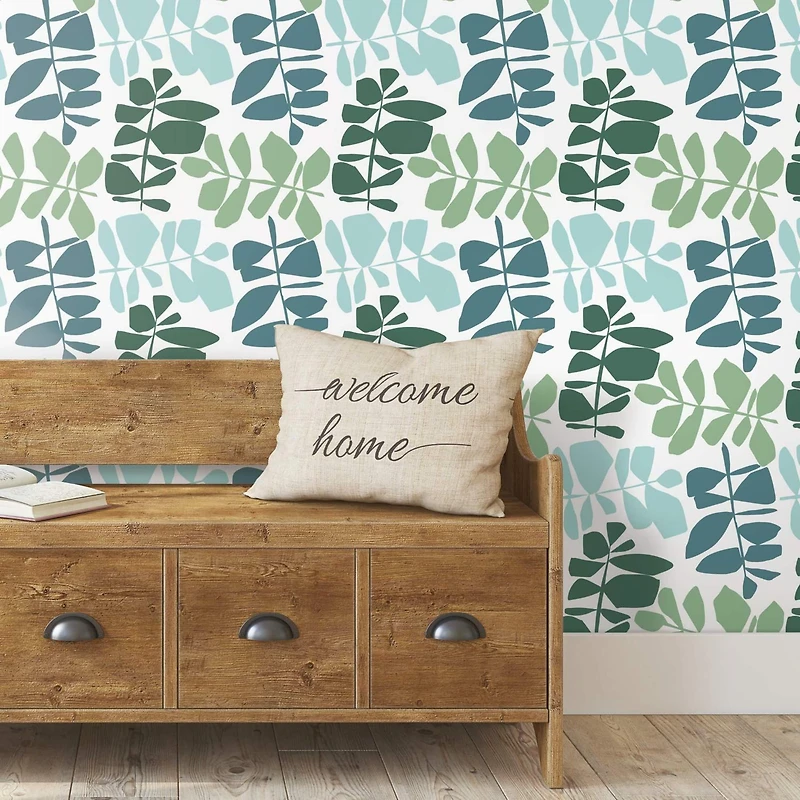 RoomMates Leaf Sprigs Peel & Stick Wallpaper