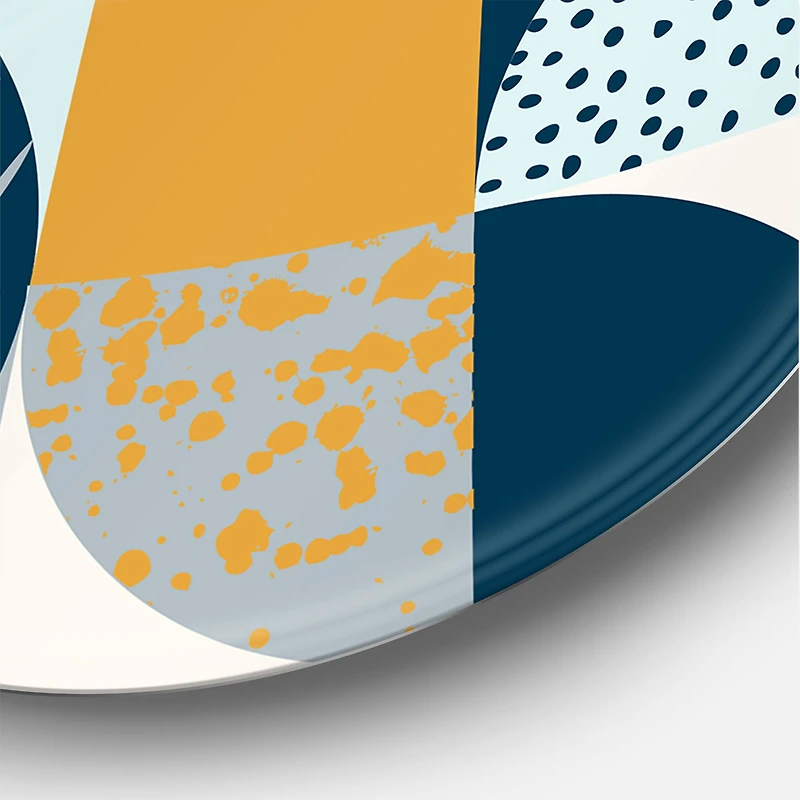 Designart - Retro Semicircles Circles and Squares