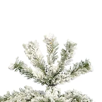5.5ft. Unlit Flocked Pacific Pine Artificial Christmas Tree