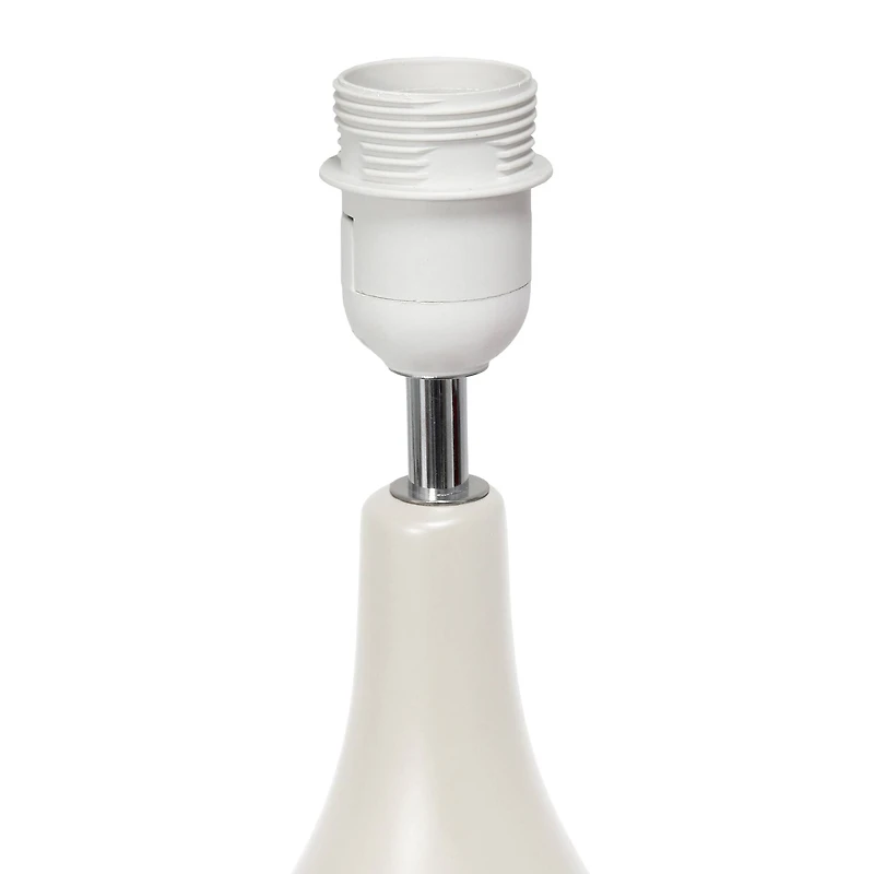 Creekwood Home Essentix 18.1" Off White Dewdrop Table Lamp
