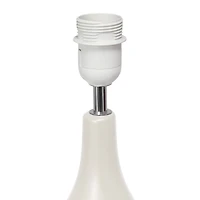 Creekwood Home Essentix 18.1" Off White Dewdrop Table Lamp