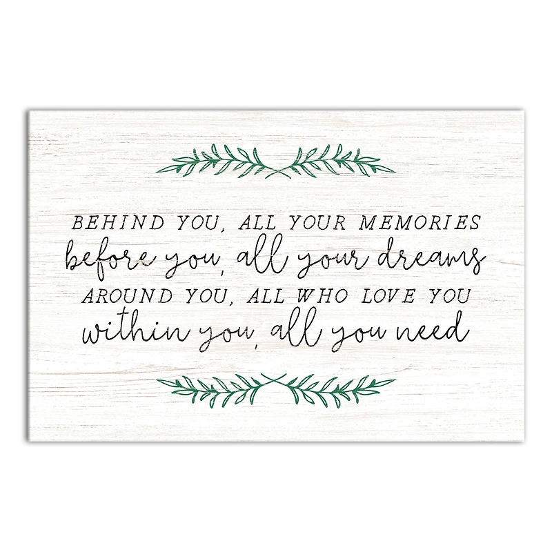 All You Need 24" x 16" Canvas Wall Art