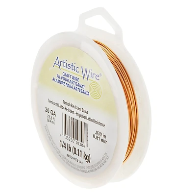12 Pack: Beadalon® Artistic Wire® 20 Gauge Non-Tarnish Brass Wire