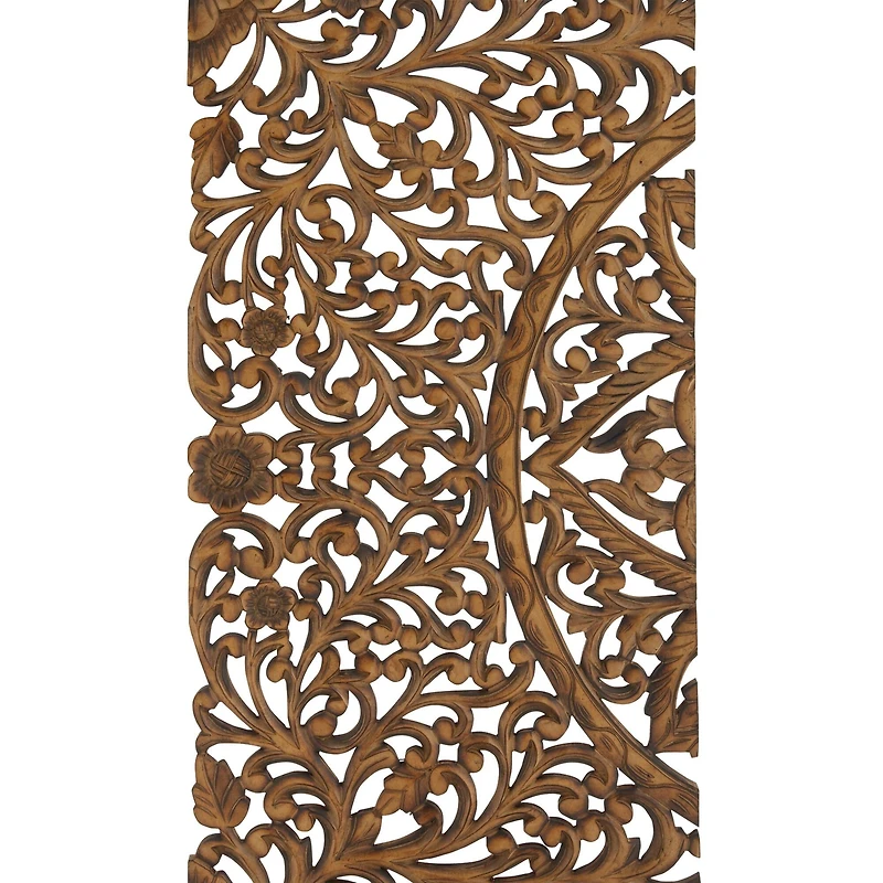 48" Brown Wood Traditional Wall Decor, 3ct.