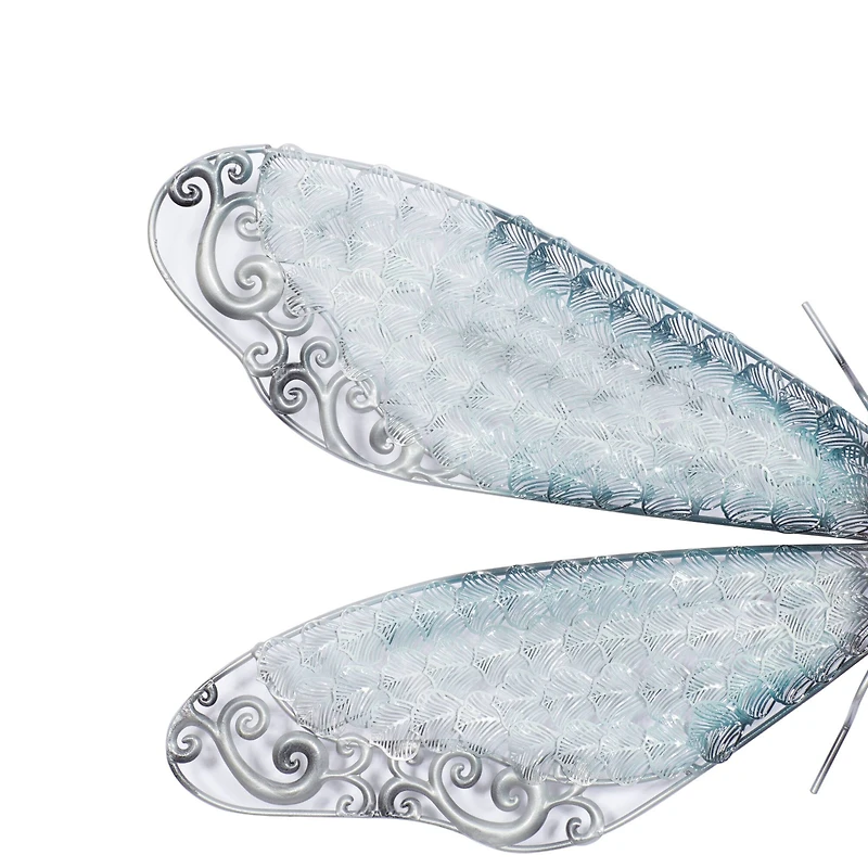 Turquoise Metal Eclectic Wall Decor, 25" x 16"