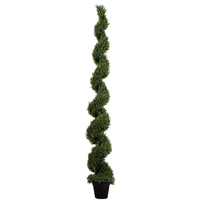 9ft. Potted Artificial Rosemary Spiral Topiary Tree