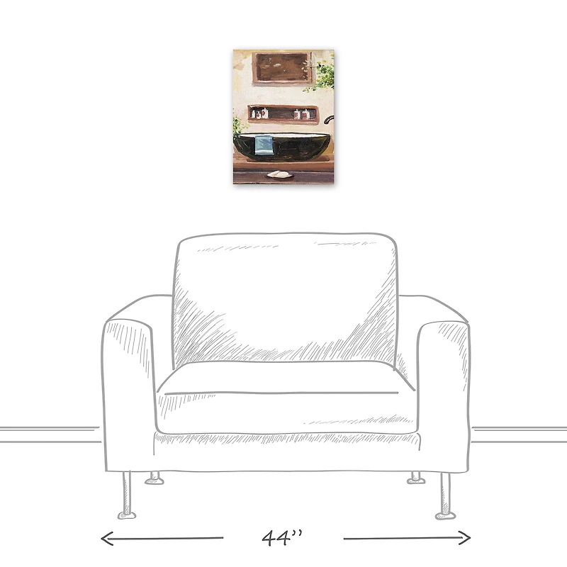 Farmhouse Sink 12" x 16" Canvas Wall Art