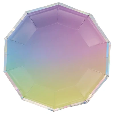 7" Ombre Decagon Snack Plates, 8ct. by Celebrate It™