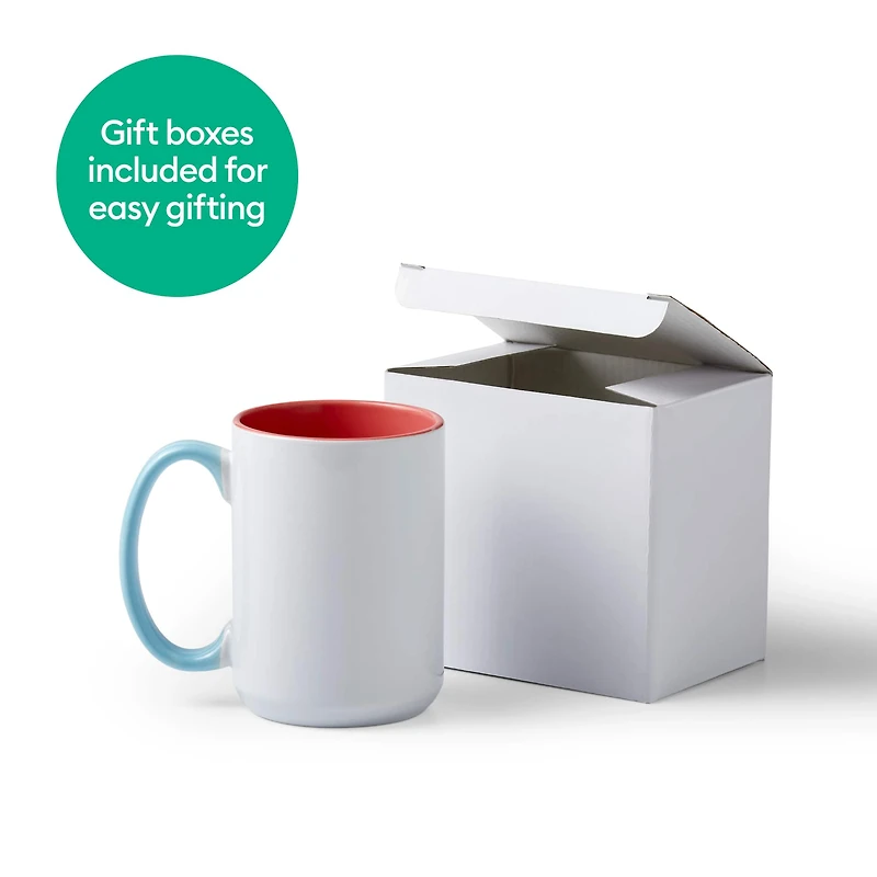 Cricut® Blank Beveled Ceramic Mug, 15oz.