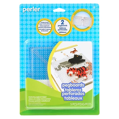 Perler® Large Clear Pegboards 2-pk.