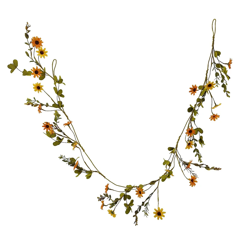 5ft. Orange Daisy Coiled Garland by Ashland®