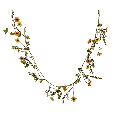 5ft. Orange Daisy Coiled Garland by Ashland®