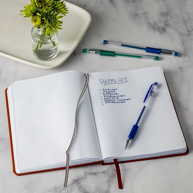 8 Pack: Cognac Hardcover Dot Journal by Artist's Loft™