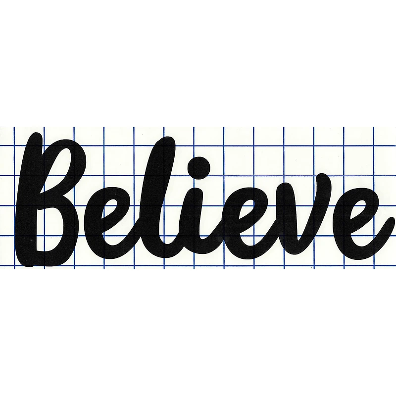 Leisure Arts® Vinyl Believe Black Wall Decal