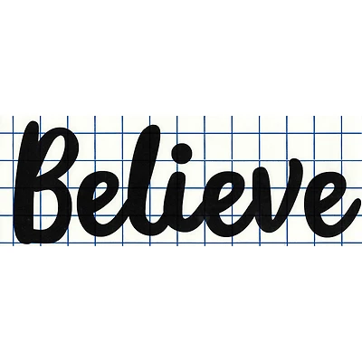 Leisure Arts® Vinyl Believe Black Wall Decal