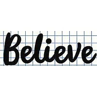 Leisure Arts® Vinyl Believe Black Wall Decal