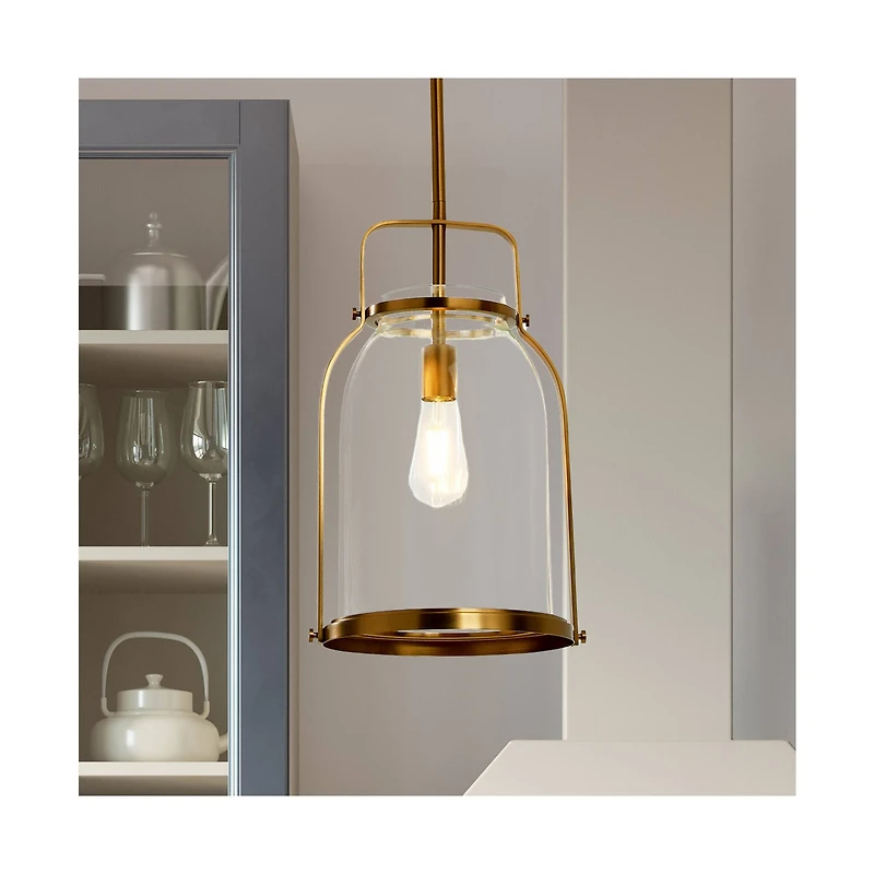 Hello Honey® Robert Stevenson Lighting Channing Metal & Glass Ceiling Light