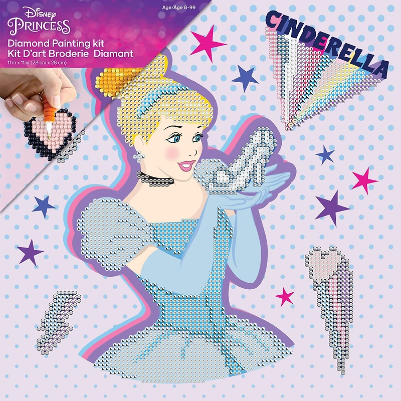 Camelot® Dots Intermediate Cinderella Kind POW-ER Dotz Box Diamond Painting Kit