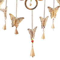 Brass Butterflies Metal Eclectic Windchime