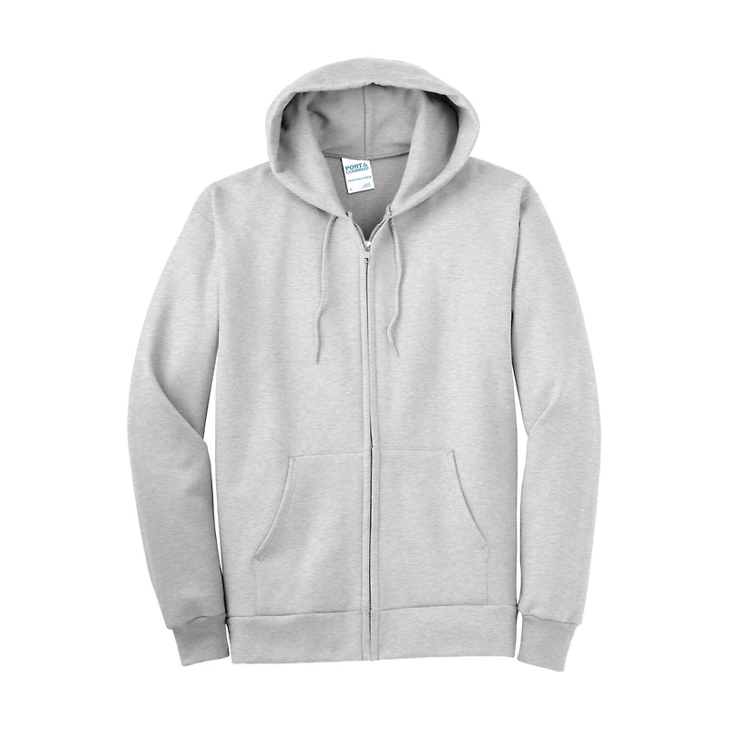 Port & Company® Essential Fleece Full-Zip Hooded Sweatshirt