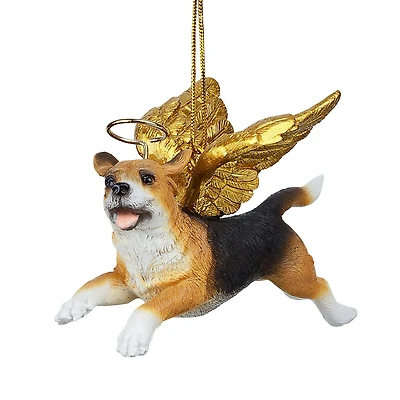 Design Toscano Honor the Pooch Beagle Holiday Dog Angel Ornament