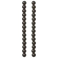 Black Glass Round Beads, 10mm by Bead Landing™