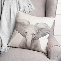Baby Elephant 18" x 18" Throw Pillow
