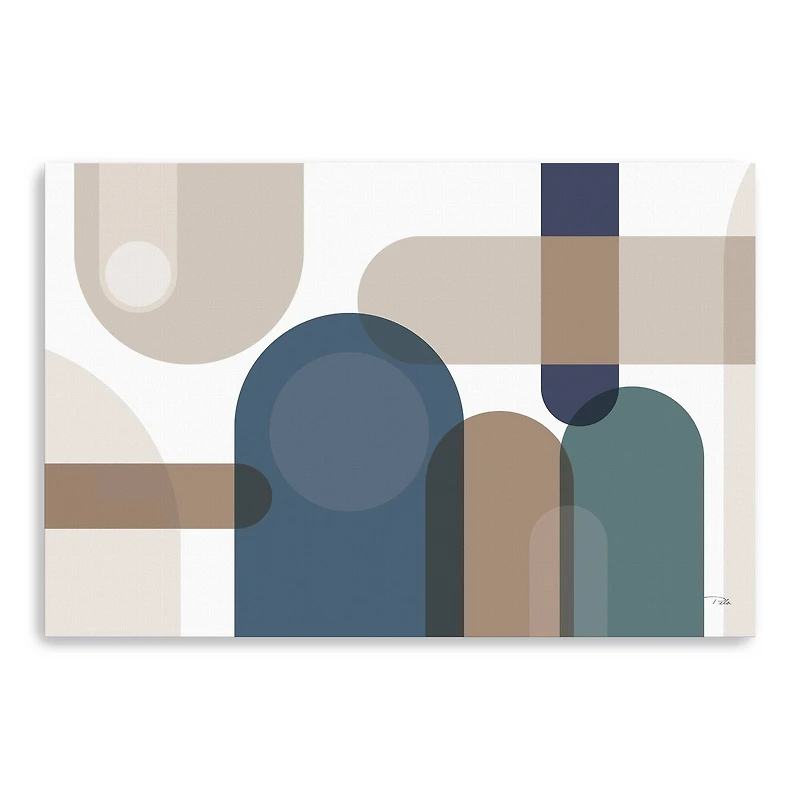 Metro 67 Blue Canvas Giclee