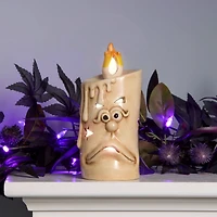 7" Ghostface White Candle with LED Lights