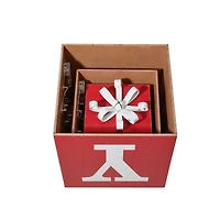 Glitzhome® 32" Lighted Wooden Block JOY Porch Sign