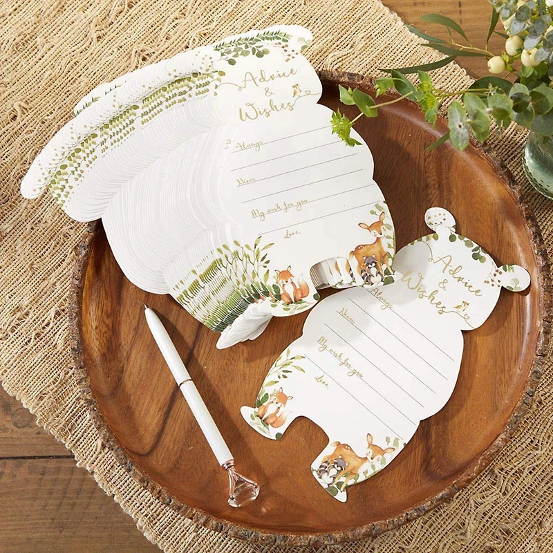 Kate Aspen® Woodland Baby Advice Card & Baby Shower Game Set