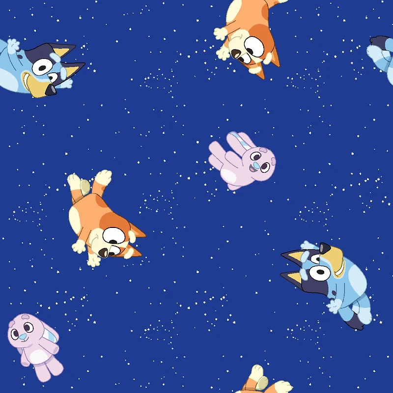 Bluey Goodnight Toss Cotton Fabric