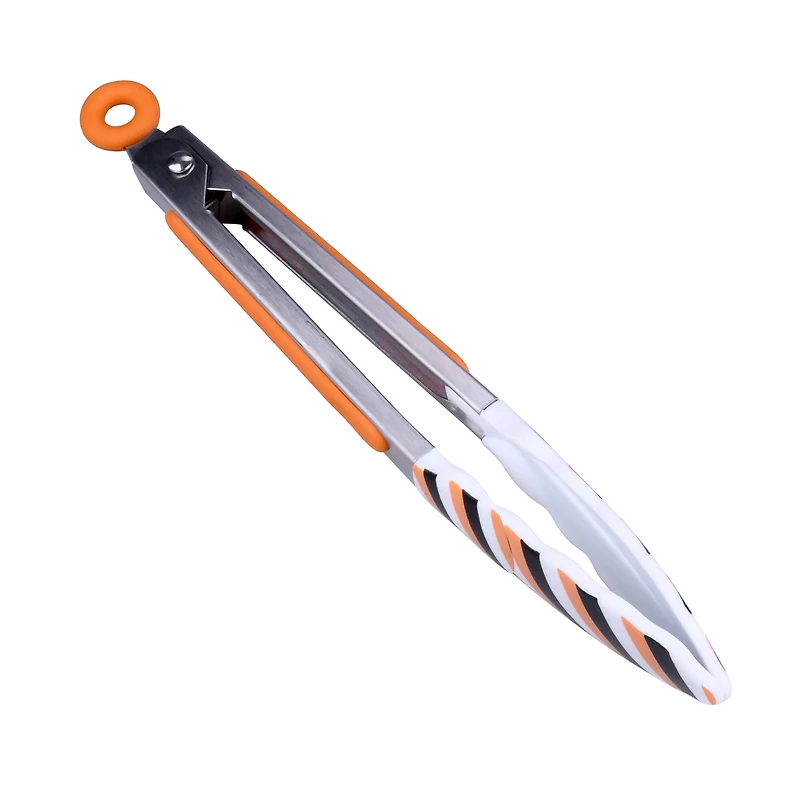 Mini Halloween Stripes Silicone Tongs by Makery™