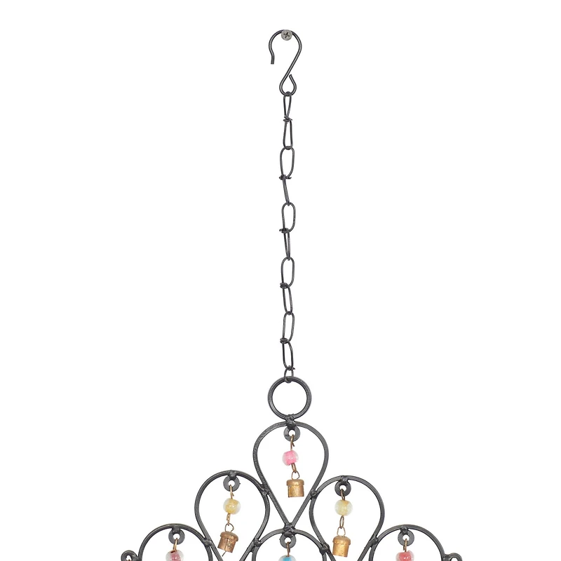 24" Black Metal Eclectic Windchime