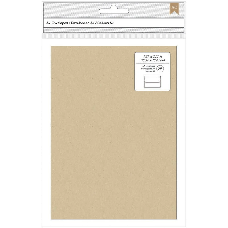 American Crafts™ A7 Kraft Envelopes, 25ct.