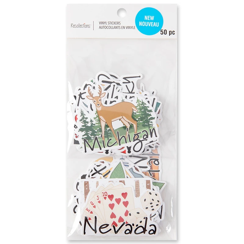 50 States Vinyl Stickers by Recollections™