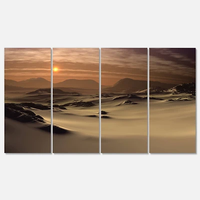 Designart - Beautiful Brown Fantasy Terrain