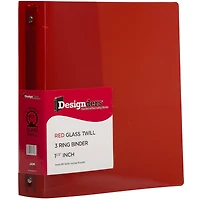 JAM Paper 1.5" Red Plastic 3-Ring Binder
