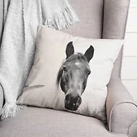 Lone Horse 18" x 18" Throw Pillow