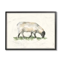 Stupell Industries Grazing Sheep Black Framed Wall Art
