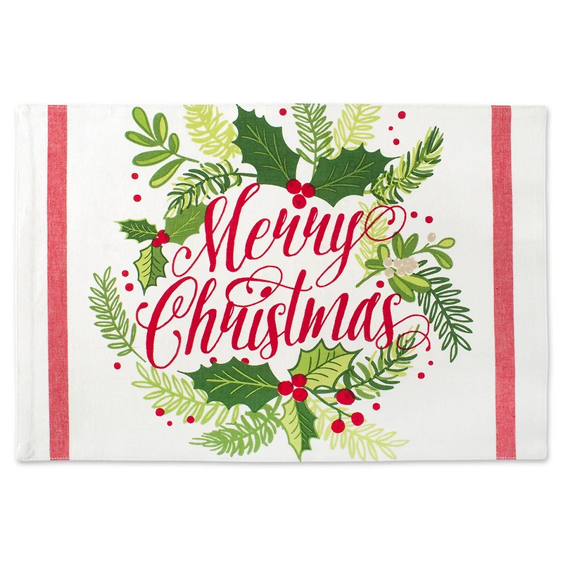 DII® Merry Christmas Print Placemats, 6ct.