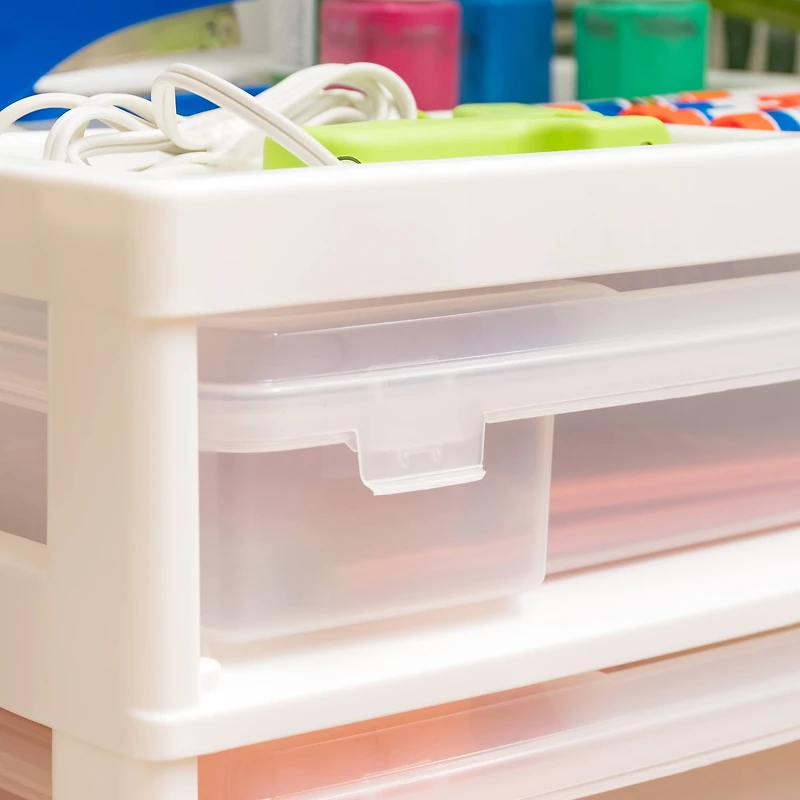 IRIS White 5-Case Scrapbook Cart