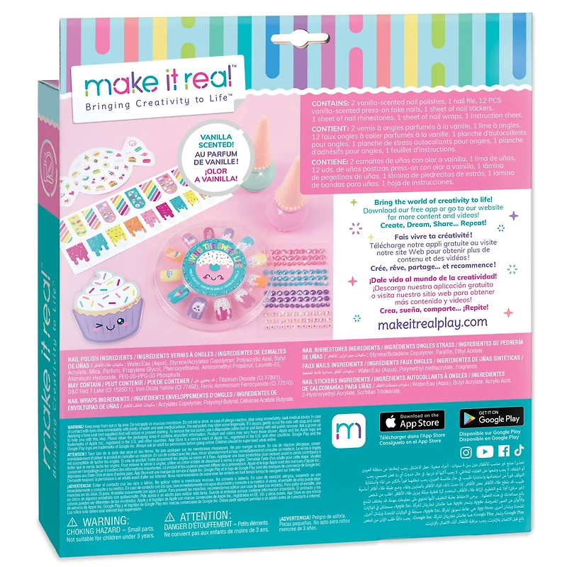 Make It Real™ Vanilla Scented DIY Nail Candy Art Kit