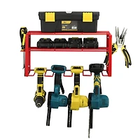NEX™ 16.5" Red Power Tool Organizer Wall Shelf