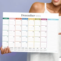 July 2025 - June 2026 Medium Rainbow Blocks Desk Pad Monthly Blotter Calendar